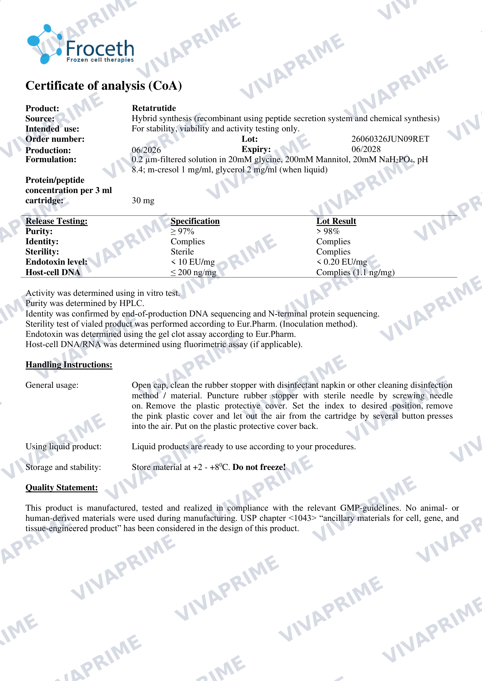 Retatrutide — Triple Agonist (GIP/GLP-1/Glucagon) · Vivaprime